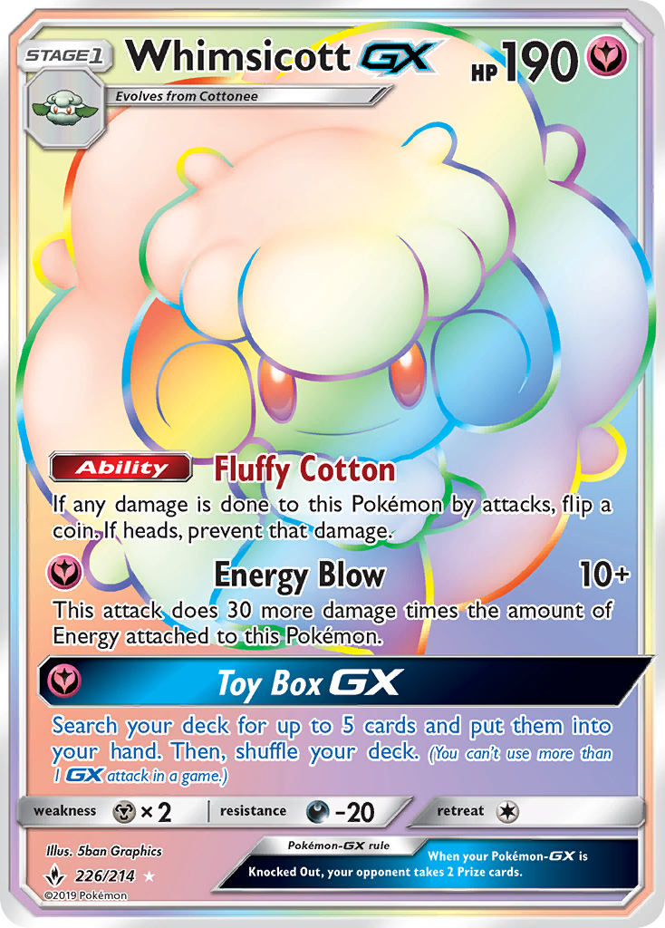 Whimsicott GX (226/214) [Sun & Moon: Unbroken Bonds] | Fandemonia Ltd