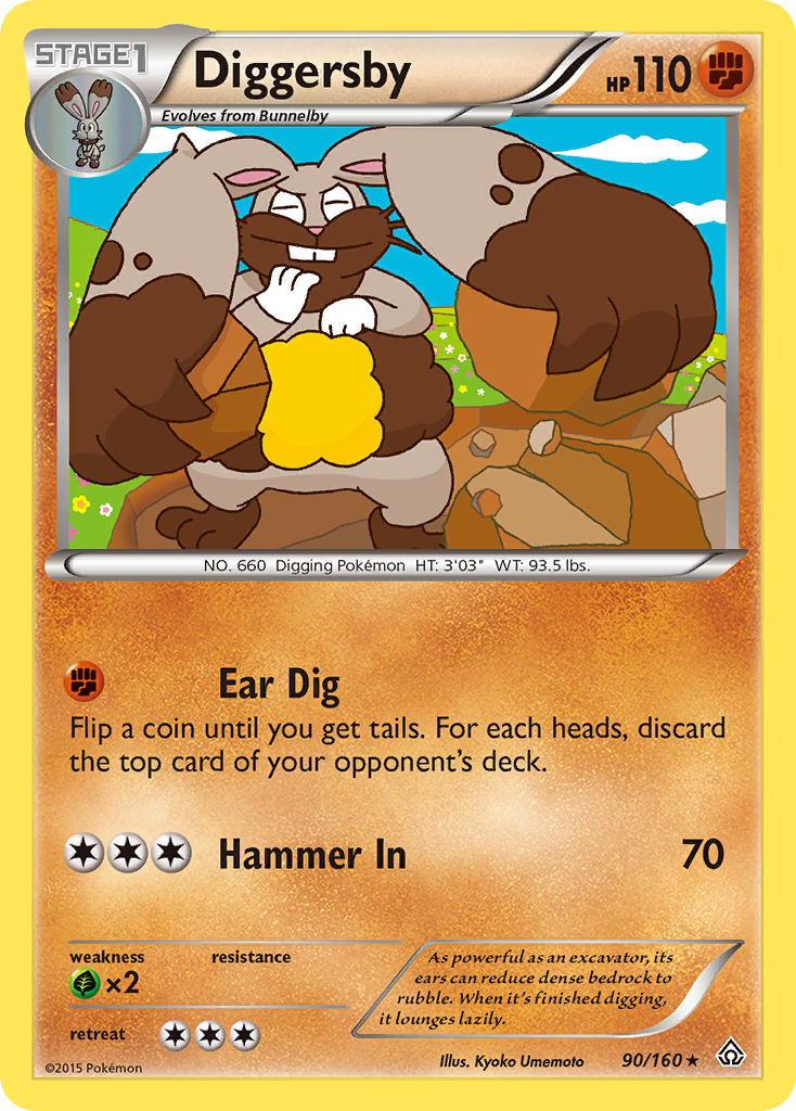 Diggersby (90/160) [XY: Primal Clash] | Fandemonia Ltd