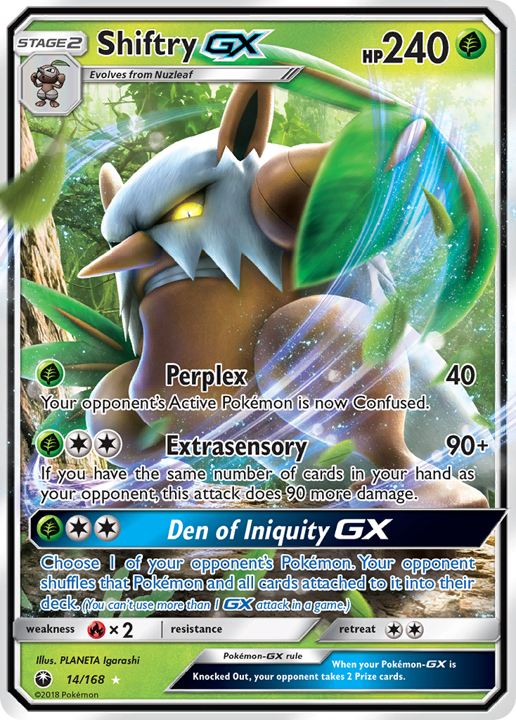 Shiftry GX (14/168) [Sun & Moon: Celestial Storm] | Fandemonia Ltd