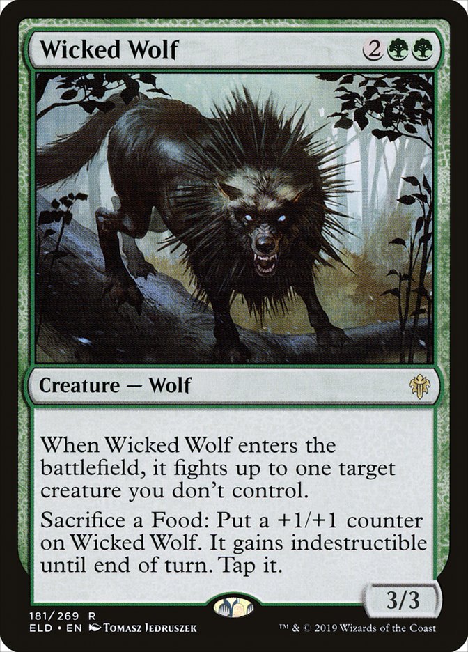 Wicked Wolf [Throne of Eldraine] | Fandemonia Ltd