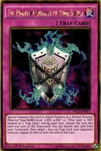 The Phantom Knights of Tomb Shield [PGL3-EN017] Gold Secret Rare | Fandemonia Ltd