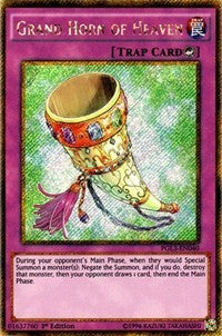 Grand Horn of Heaven [PGL3-EN040] Gold Secret Rare | Fandemonia Ltd