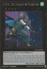 Castel, the Skyblaster Musketeer [PGL3-EN076] Gold Rare | Fandemonia Ltd