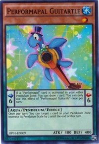 Performapal Guitartle [OP01-EN009] Super Rare | Fandemonia Ltd