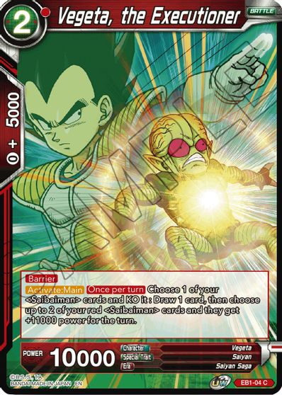 Vegeta, the Executioner (EB1-004) [Battle Evolution Booster] | Fandemonia Ltd