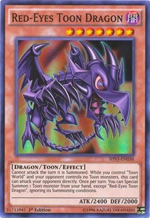 Red-Eyes Toon Dragon [SHVI-EN036] Super Rare | Fandemonia Ltd