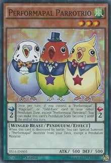 Performapal Parrotrio [YS16-EN005] Super Rare | Fandemonia Ltd