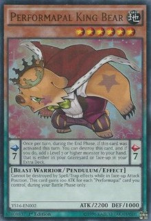 Performapal King Bear [YS16-EN002] Ultra Rare | Fandemonia Ltd