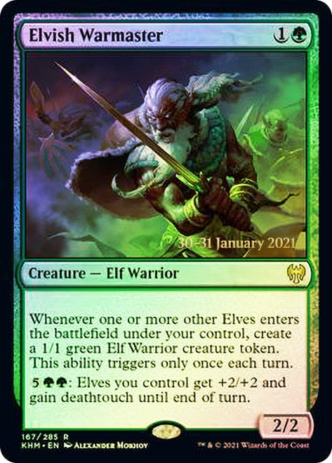 Elvish Warmaster  [Kaldheim Prerelease Promos] | Fandemonia Ltd