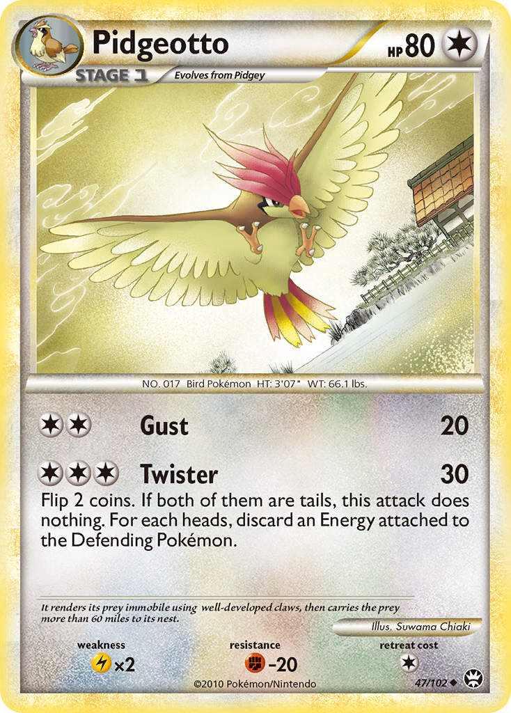 Pidgeotto (47/102) [HeartGold & SoulSilver: Triumphant] | Fandemonia Ltd