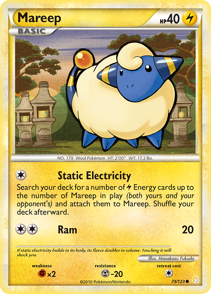 Mareep (73/123) [HeartGold & SoulSilver: Base Set] | Fandemonia Ltd