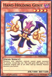 Hand-Holding Genie [DRL3-EN019] Ultra Rare | Fandemonia Ltd