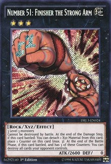 Number 51: Finisher the Strong Arm [DRL3-EN024] Secret Rare | Fandemonia Ltd