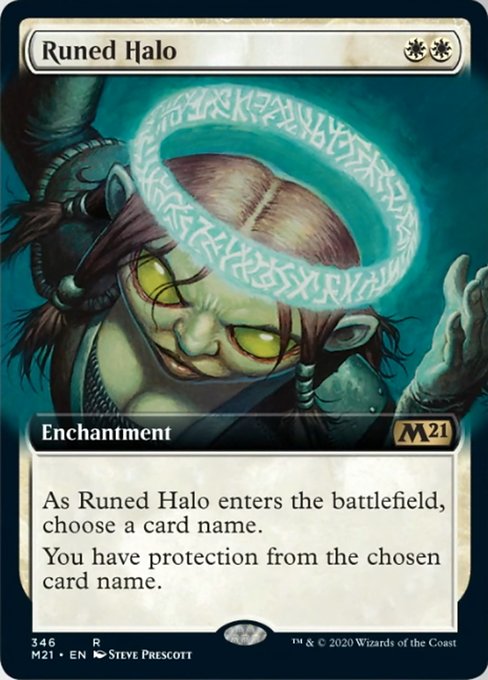 Runed Halo (Extended Art) [Core Set 2021] | Fandemonia Ltd