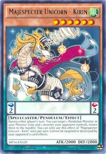 Majespecter Unicorn - Kirin [MP16-EN129] Rare | Fandemonia Ltd