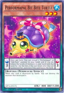 Performapal Bit Bite Turtle [MP16-EN176] Common | Fandemonia Ltd