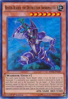 Buster Blader, the Destruction Swordmaster [MP16-EN189] Ultra Rare | Fandemonia Ltd