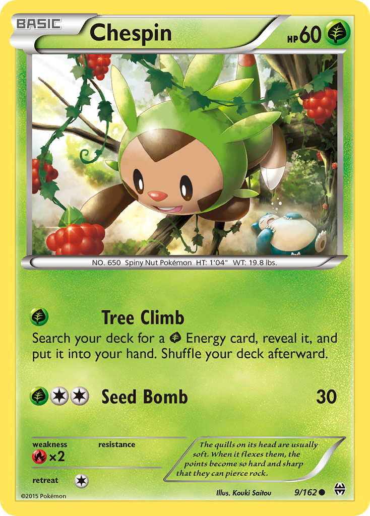 Chespin (9/162) [XY: BREAKthrough] | Fandemonia Ltd