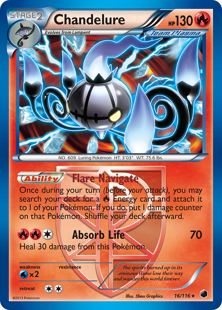 Chandelure (16/116) [Black & White: Plasma Freeze] | Fandemonia Ltd