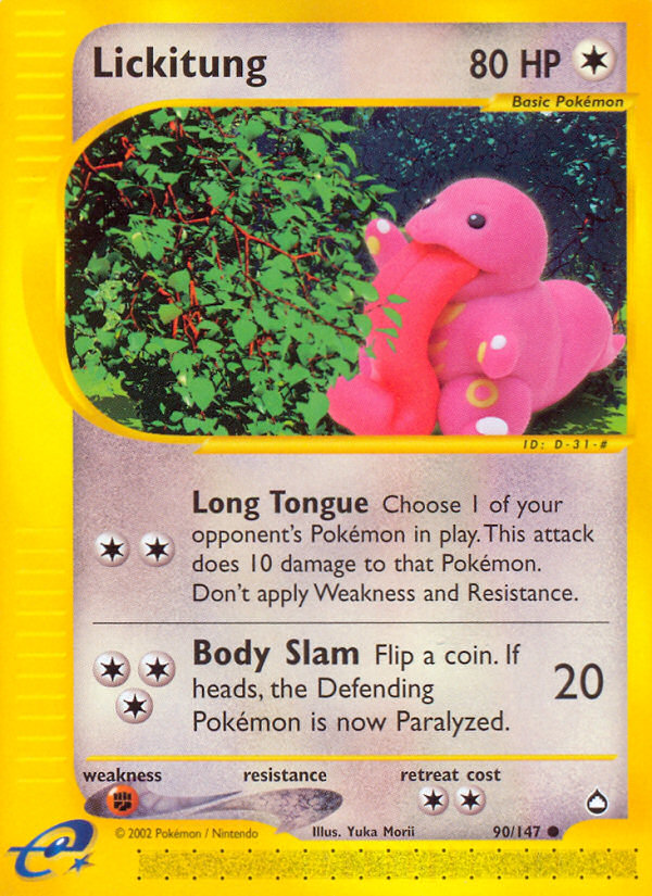 Lickitung (90/147) [Aquapolis] | Fandemonia Ltd