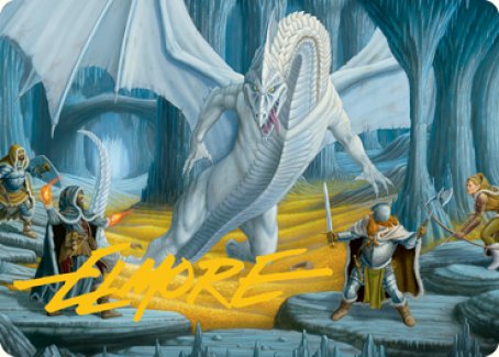 Cave of the Frost Dragon Art Card (Gold-Stamped Signature) [Dungeons & Dragons: Adventures in the Forgotten Realms Art Series] | Fandemonia Ltd