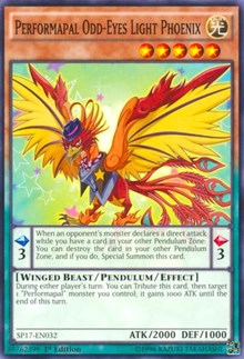 Performapal Odd-Eyes Light Phoenix (Starfoil) [SP17-EN032] Starfoil Rare | Fandemonia Ltd