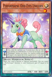 Performapal Odd-Eyes Unicorn (Starfoil) [SP17-EN033] Starfoil Rare | Fandemonia Ltd