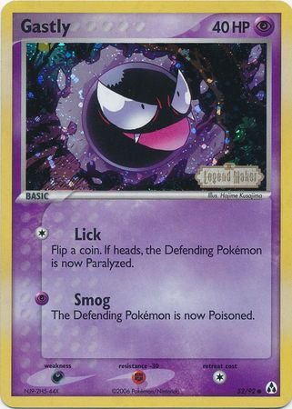 Gastly (52/92) (Stamped) [EX: Legend Maker] | Fandemonia Ltd