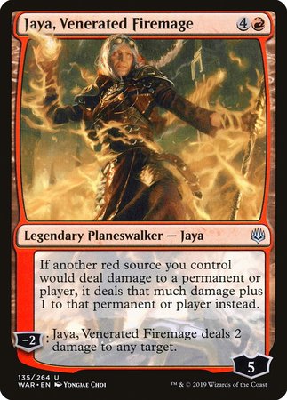 Jaya, Venerated Firemage [War of the Spark] | Fandemonia Ltd