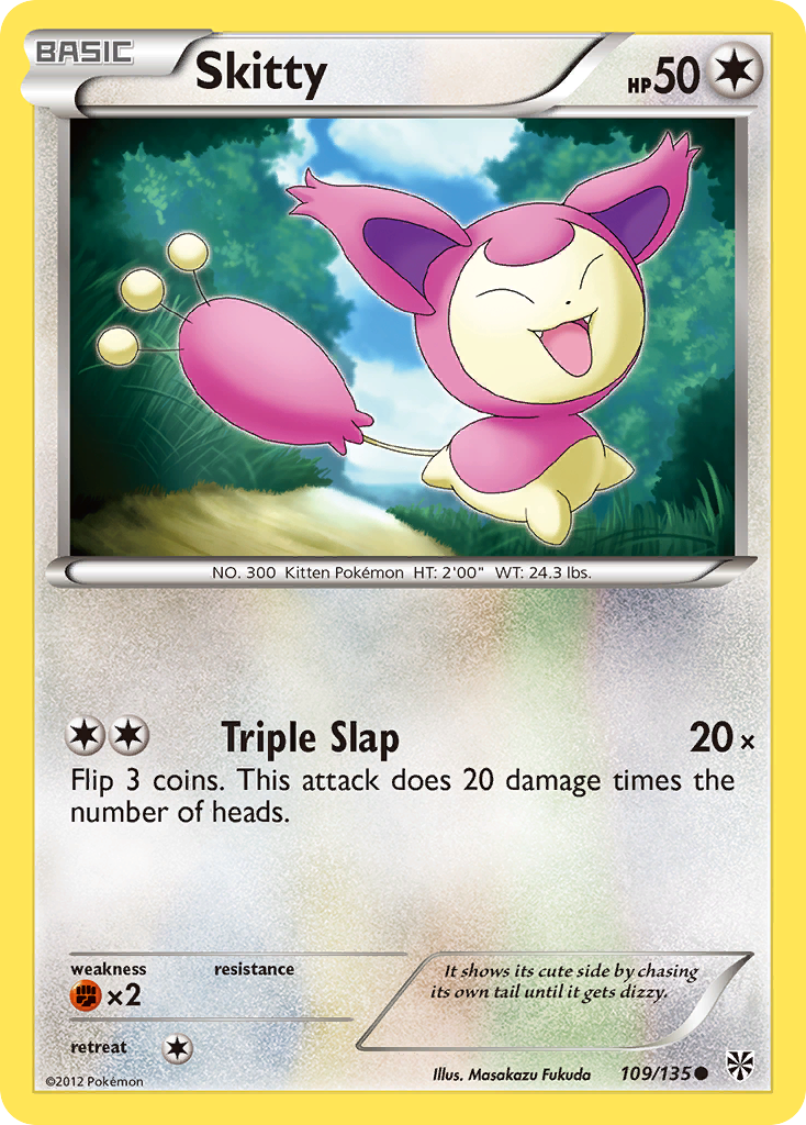 Skitty (109/135) [Black & White: Plasma Storm] | Fandemonia Ltd