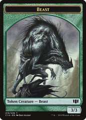 Elemental // Beast (019/036) Double-sided Token [Commander 2014 Tokens] | Fandemonia Ltd