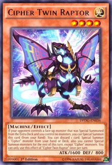 Cipher Twin Raptor [DPDG-EN036] Rare | Fandemonia Ltd