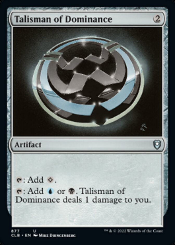 Talisman of Dominance [Commander Legends: Battle for Baldur's Gate] | Fandemonia Ltd