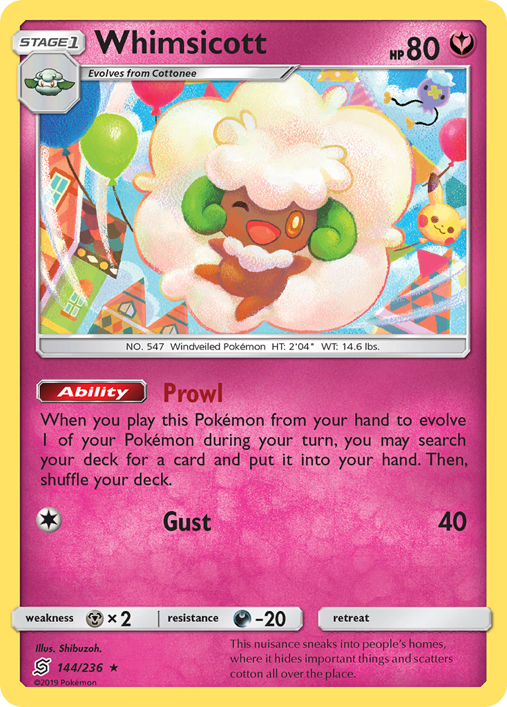 Whimsicott (144/236) [Sun & Moon: Unified Minds] | Fandemonia Ltd