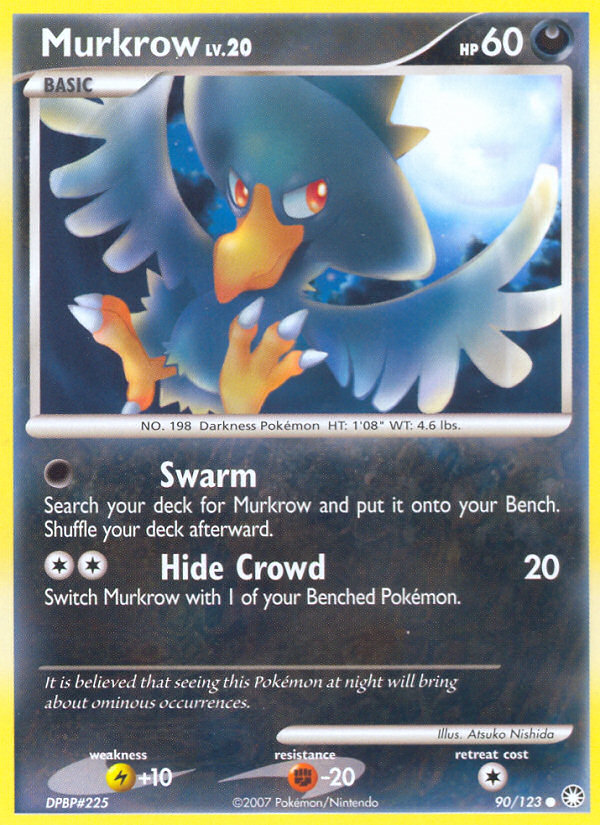 Murkrow (90/123) [Diamond & Pearl: Mysterious Treasures] | Fandemonia Ltd