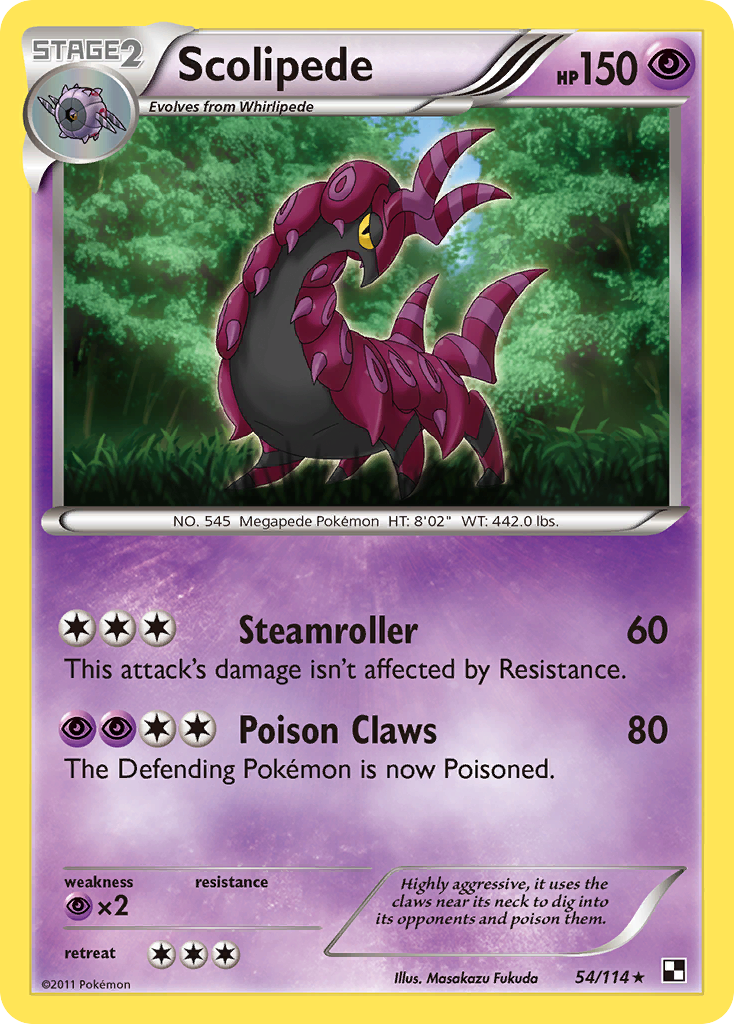 Scolipede (54/114) [Black & White: Base Set] | Fandemonia Ltd