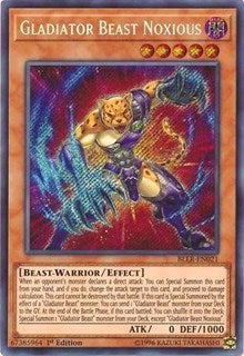 Gladiator Beast Noxious [BLLR-EN021] Secret Rare | Fandemonia Ltd