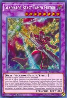 Gladiator Beast Tamer Editor [BLLR-EN023] Secret Rare | Fandemonia Ltd