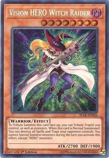 Vision HERO Witch Raider [BLLR-EN026] Secret Rare | Fandemonia Ltd