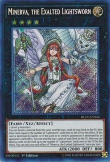 Minerva, the Exalted Lightsworn [BLLR-EN044] Secret Rare | Fandemonia Ltd