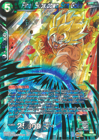 Final Showdown Son Goku (Shatterfoil) (TB3-035) [Dragon Brawl] | Fandemonia Ltd