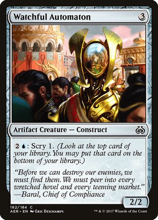 Watchful Automaton [Aether Revolt] | Fandemonia Ltd