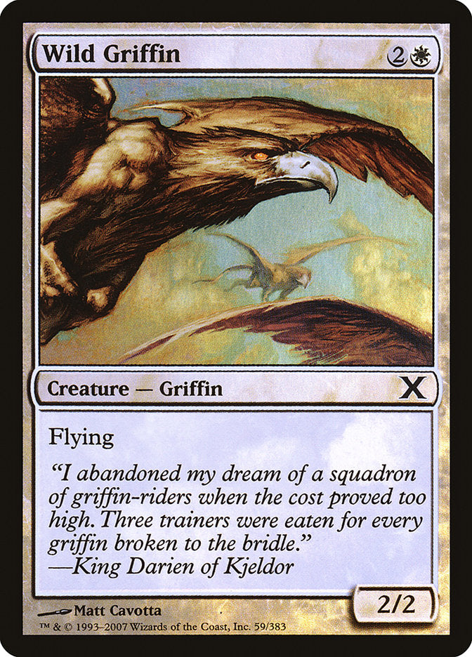 Wild Griffin (Premium Foil) [Tenth Edition] | Fandemonia Ltd