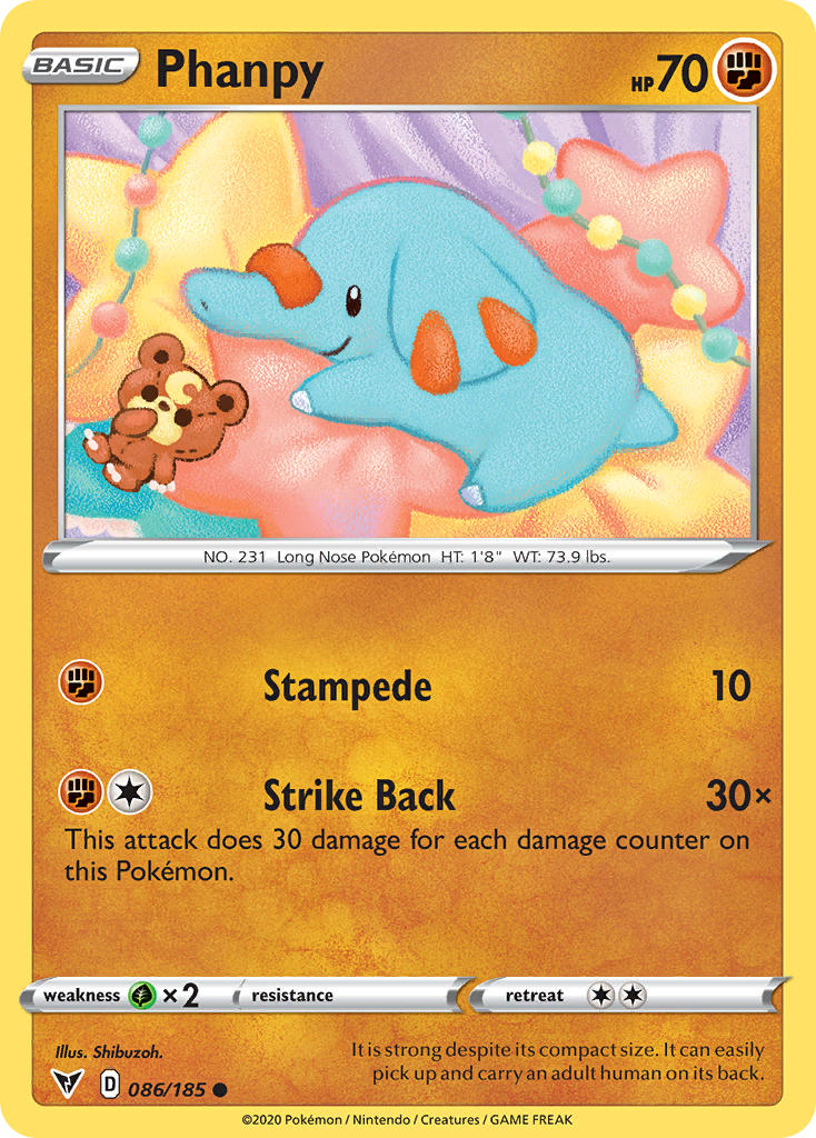 Phanpy (086/185) [Sword & Shield: Vivid Voltage] | Fandemonia Ltd