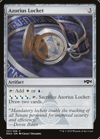 Azorius Locket [Ravnica Allegiance] | Fandemonia Ltd