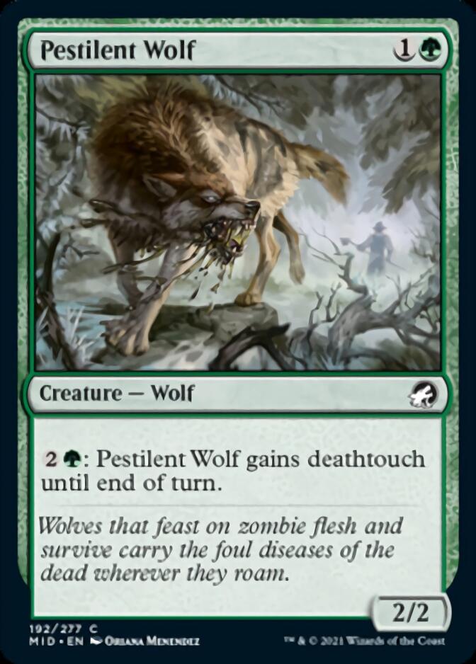 Pestilent Wolf [Innistrad: Midnight Hunt] | Fandemonia Ltd