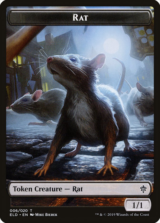 Rat [Throne of Eldraine Tokens] | Fandemonia Ltd