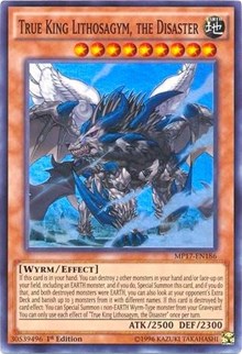 True King Lithosagym, the Disaster [MP17-EN186] Super Rare | Fandemonia Ltd