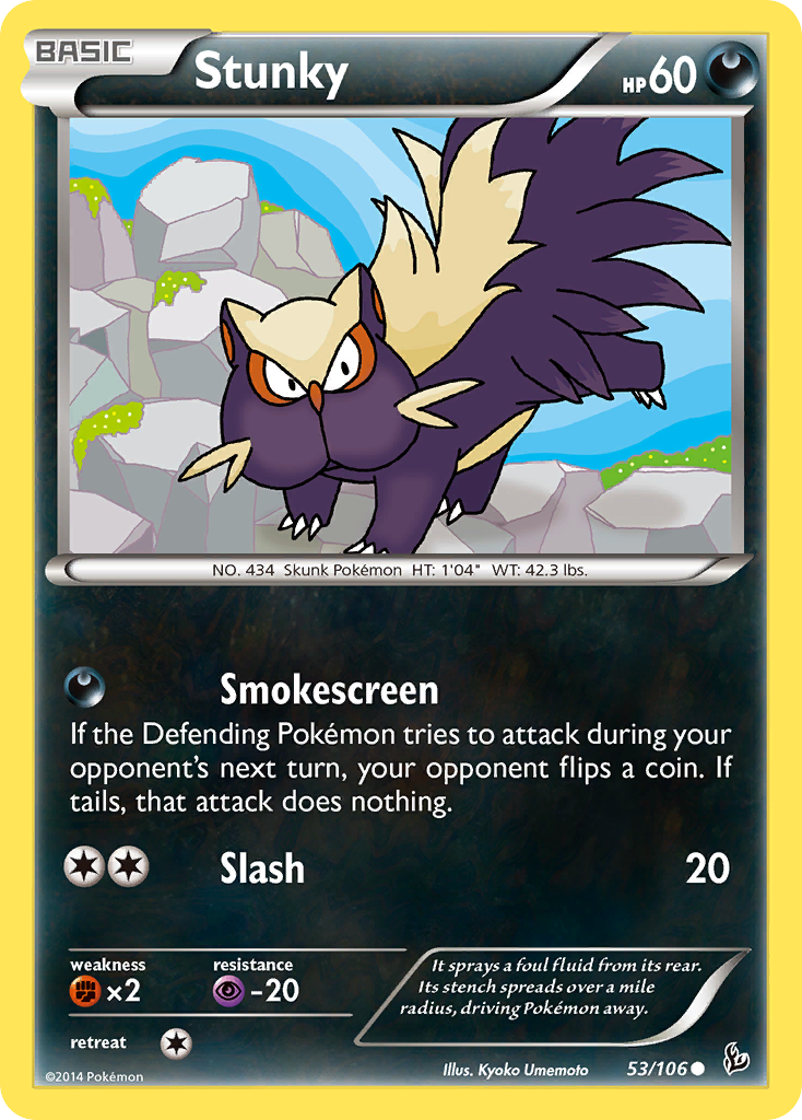 Stunky (53/106) [XY: Flashfire] | Fandemonia Ltd