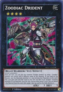 Zoodiac Drident [MP17-EN208] Secret Rare | Fandemonia Ltd